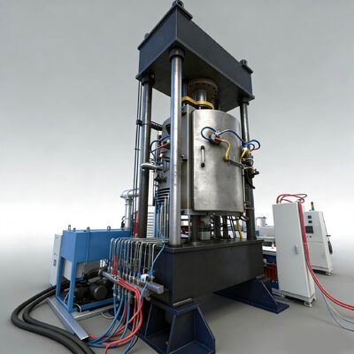 Alumina Powder 500T Hot Press Vacuum Furnace Of Double Pressure Head Design